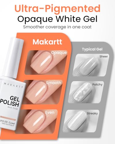 Makartt Ultra-Pigmented Gel Nail Polish Nude - Barely There 15ml