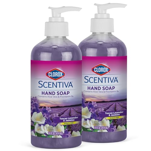 Liquid Hand Soap with Pump - Tuscan Lavender & Jasmine Scent, 14 Fl Oz, Pack of 2
