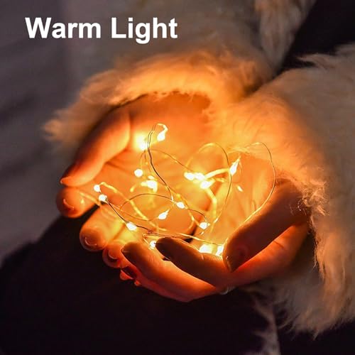 USB Powered Fairy String Lights - Warm 2m 20 LEDs for Desk Office Christmas Party Decoration - Variation of Warm / 5