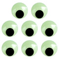Glow in the Dark Green Luminous Wiggle Eyes 1.6 Inch 8pcs Self-Adhesive Craft Decor