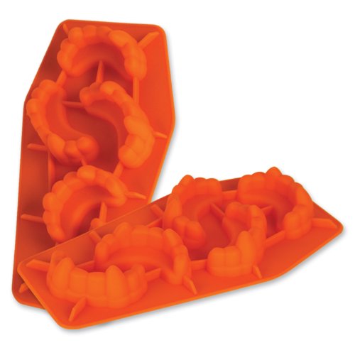 Frozen Fangs Ice Mold for Halloween Drinks - 5-Count, Dishwasher Safe