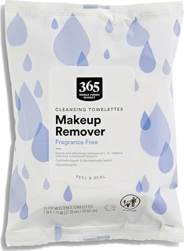 Makeup Remover Wipes Fragrance-Free 30 Count - Effectively Removes Makeup & Dirt