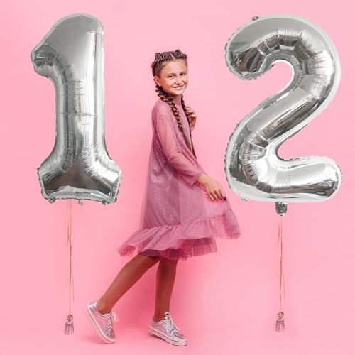 40 Inch Silver Number 58 Foil Balloon for Birthday Party & Celebration Decor