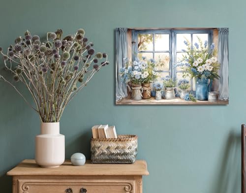 Modern Canvas Wall Art Floral Picture for Home Decor 16x24 Inches