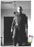 Halloween Wall Poster Set - Michael Artwork, 34x22.4 Inch Premium Decor & Mount Bundle