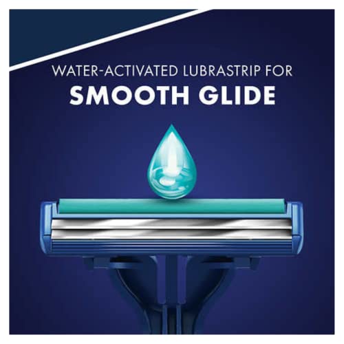 Gillette Sensor2 Plus Disposable Razor Pack - 52 Count, Lubrastrip & Pivoting Head