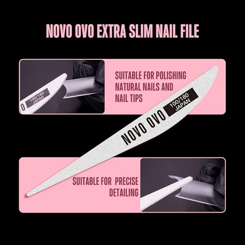 XXL Square Nail Tips with Sharp Point & Moon Curve - Extra Thick, Soft Gel, 15 Sizes, Matte Finish, DIY False Nails Kit