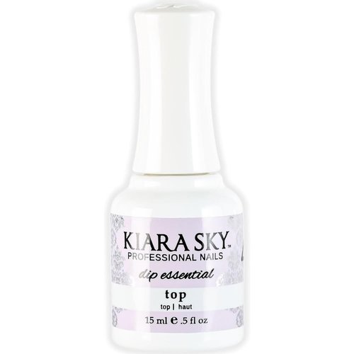 KIARA SKY Dip Top Coat - Ultra-Shiny Finish for Dip Powder Nails | No Lamp Needed | 15 ml | Cruelty-Free