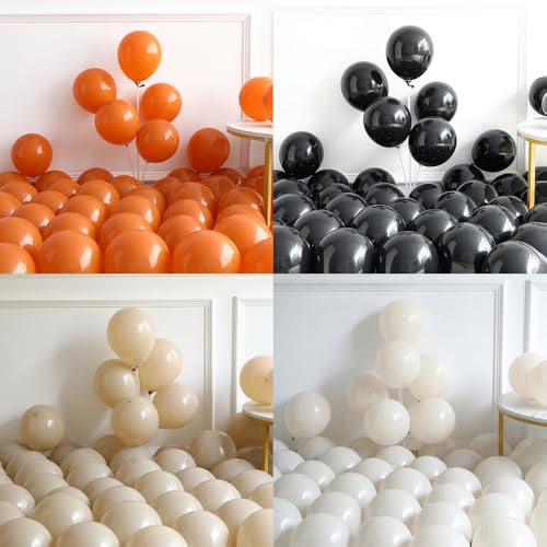 Halloween Little BOO Balloon Garland Arch Kit - Burnt Orange & Black 151 Pcs