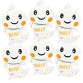 Large Halloween Ghost Foil Balloons - 6 Pack 30 Inch Mylar Party Decorations