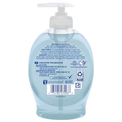 Liquid Hand Soap with Moisturizers - Fresh Breeze Scent, 7.5 fl oz Pump, Pack of 6