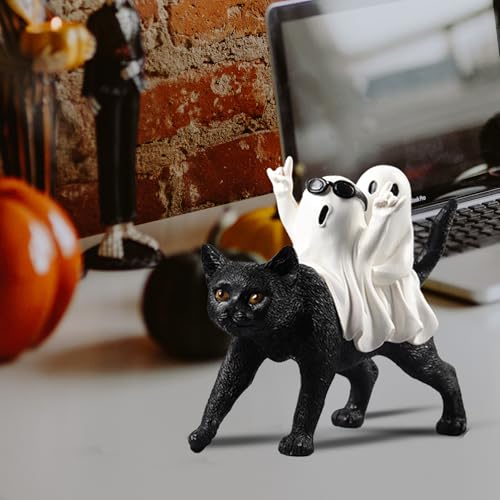 Halloween Ghost Decorations Indoor Rock 'n Roll Ghost Figurine - Spooky Fun