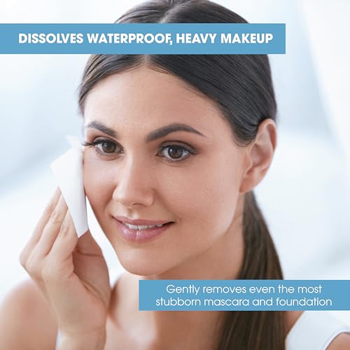 Diamond Wipes Makeup Remover Face Wipes with Vitamin E - 50 Count, Light Blue Packaging