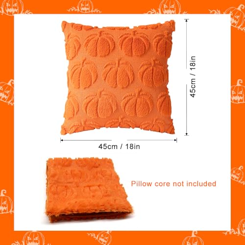 Autumn Pumpkin Cushions Set - Halloween & Thanksgiving Decor 45x45 cm