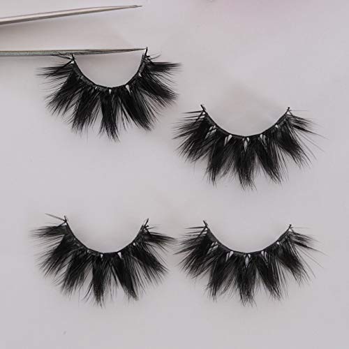 Dramatic False Eyelashes Fluffy High Volume Faux Mink 12 Pairs - Cruelty-Free