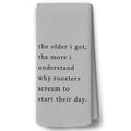 Funny Sarcastic Kitchen Towels - Hand Tea Dish Towel with Saying, Gray, 16x24, Variation: Funny-23