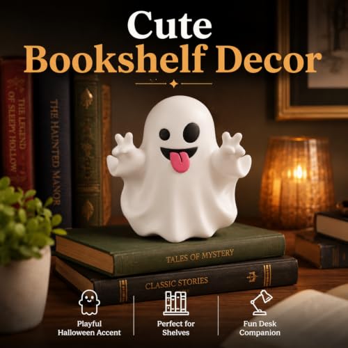 Halloween Ghost Statue Mini Figurine - Cute Spooky Desk Ornament, 126 Ghost Variation