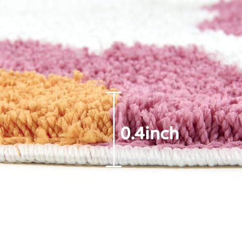 Halloween Ghost Bath Mat 20x24 Inch White Non-Slip Microfiber Rug for Bathroom Decor