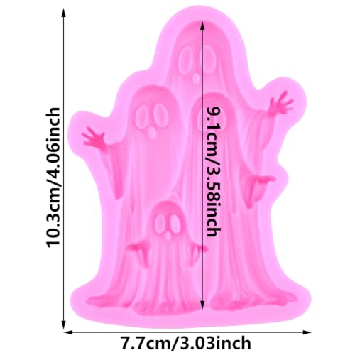 Halloween Ghost Silicone Fondant Mold - G Style Candy & Cake Decoration