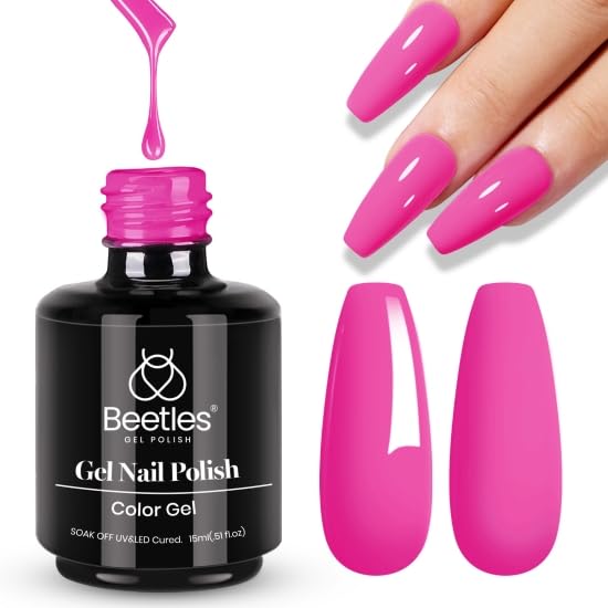 Beetles Pink Gel Polish - Cosmos Bouquet, 15ML - Creme Pink Variation