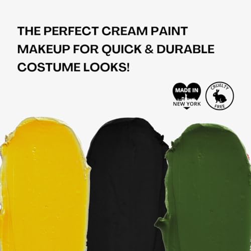 Mehron Makeup Tri-Color Halloween Face Paint Palette - Witch Variation