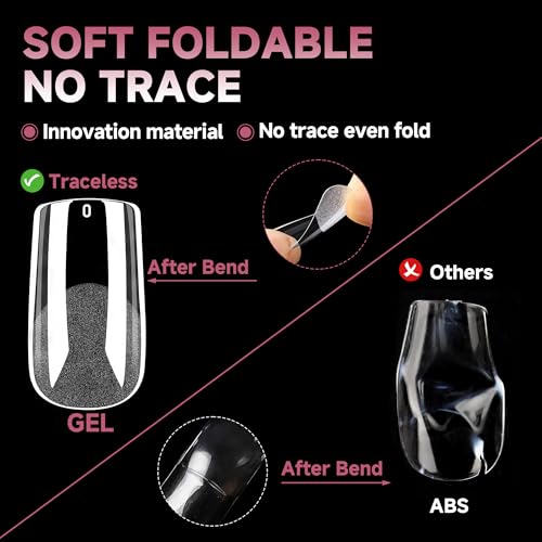UNA GELLA Medium Square Gel Nail Tips Full Set - A01-Medium Square Variant