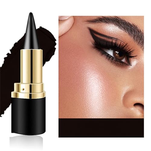 Black Gel Eyeliner Pencil 2 Pack Waterproof Long Wear Smudge Proof Face & Lip Makeup