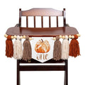 Our Little Pumpkin Is One Highchair Banner - Orange Fall Birthday Decor