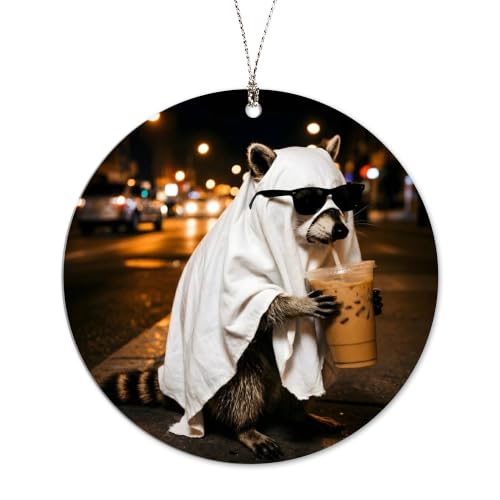 Halloween Raccoon Ornament Funny raccoon lovers Variation of THIS listing