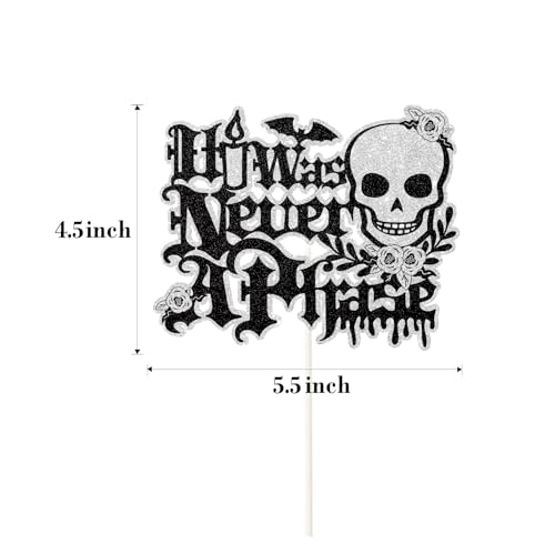 It Was Never a Phase Gothic Letter Cake Topper - Emo Party Decor - Birthday & Funeral Cake Decoration - Variation of THIS listing