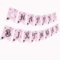 Pink Ghost Birthday Banner Halloween Party Decorations for Girls