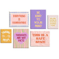 Motivational Psychology Wall Art Canvas Set - 8x10 Inch Prints, Office Decor, Positive Quotes, Therapy Artwork - Variation of Psychology Prints