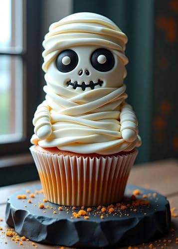 Halloween Silicone Mold for Cake Decorations Ghost Skull Bat Shapes 5 Cavities