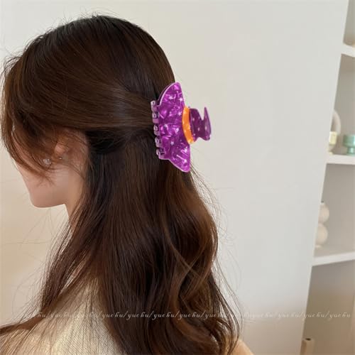 Purple Witch Hat Hair Claw Clip Halloween Hair Accessories - Variation 7