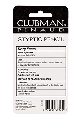 Styptic Pencil Jumbo 3-Pack for Razor Nicks & Minor Cuts - Quick Bleeding Stopper