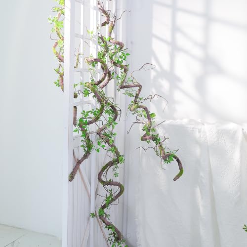 71-Inch Bendable Jungle Vine Garland with Lifelike Greenery for Decorations