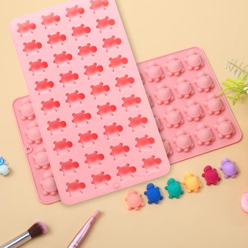 Mini Turtle Silicone Mold for Chocolate Candy Gummy Ice Cubes Baking Decor