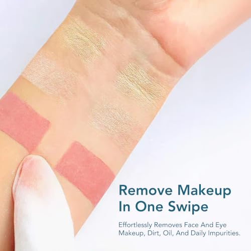 Makeup Remover Wipes - Gentle Facial & Eye Cleansing Cloths, 30 Count