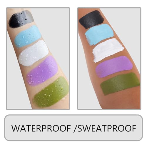 Light Green Face Body Paint Stick - 1.06 Oz Waterproof Cosplay & Face Makeup