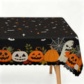 Black Halloween Pumpkin Ghost Tablecloth 120x60 inches Fall Decor