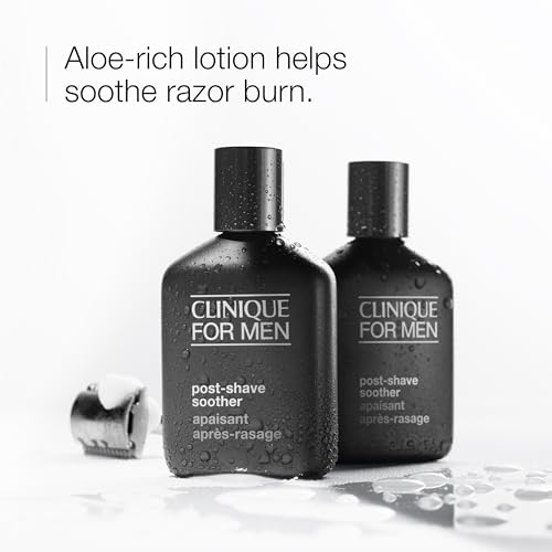 Men's Post-Shave Face Lotion with Aloe Vera - Hydrates & Soothes Razor Burn, 2.5 Fl Oz