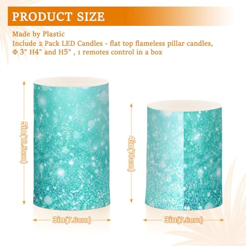 Color Changing Flameless Candles with Remote - Flickering LED Battery Operated Decor