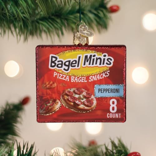Glass Holiday Ornament Bagel Minis Christmas Tree Decoration Handcrafted Collectible