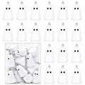 Halloween Ghost Tree Decorations - Spooky White Ghost Ornaments, Set of 24 (Variation: Ghost)