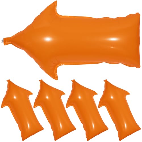 Orange Directional Arrow Balloons 5 Pack - Halloween Birthday Party Decorations