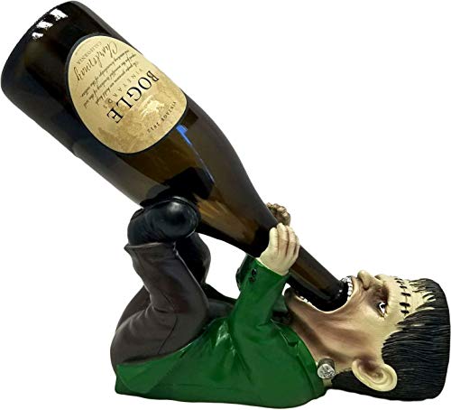 Gothic Frankenstein Wine Bottle Holder - Unique Horror Kitchen Decor