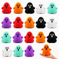 Halloween Plush Ghost Toys Set - 18 Soft Mini Decorations & Party Favors