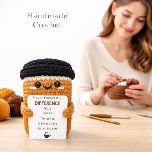 Mini Crochet Coffee Difference Ornament - Graduation & Gift Decoration - Variation of This Listing