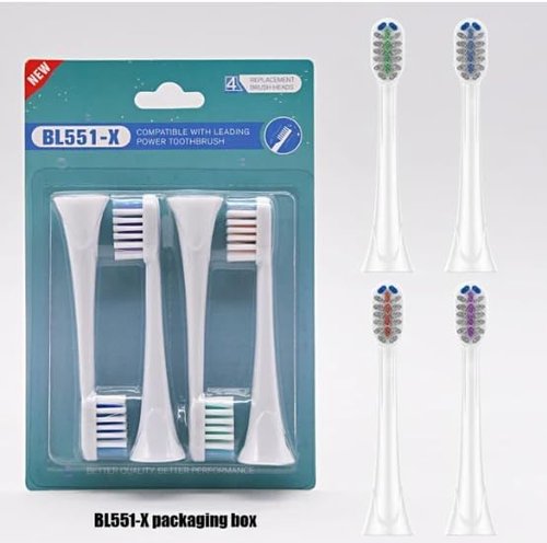 Philips Sonicare Brush Heads - Pack of 4 Replacement Heads for Superior Oral Care