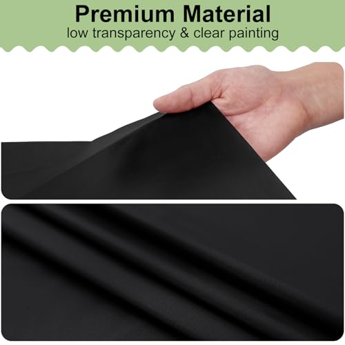 Misaya Disposable Black Plastic Tablecloth - 54 x 108 Inches, Pack of 8
